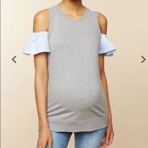 Cold Shoulder Maternity Top